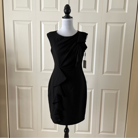 Calvin Klein Dresses & Skirts - Calvin Klein Black Ruffle Mini Dress